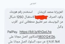 أرقام التواصل مع المؤسسات الدولية بخصوص كود 1250 شيكل