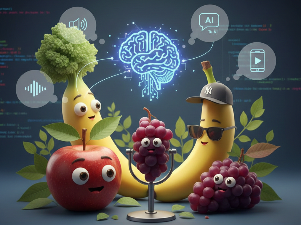 طريقة عمل فيديوهات الفواكه والخضار المتكلمة بالذكاء الاصطناعي